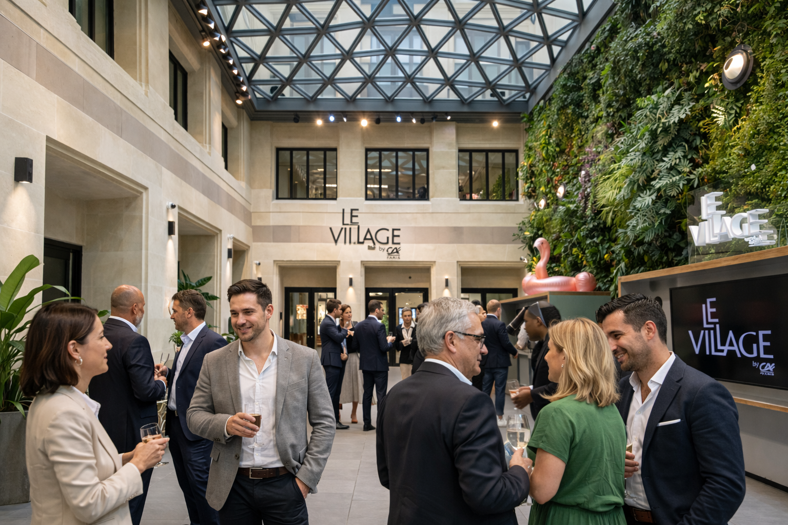 Evénement de networking au Village by CA à Paris