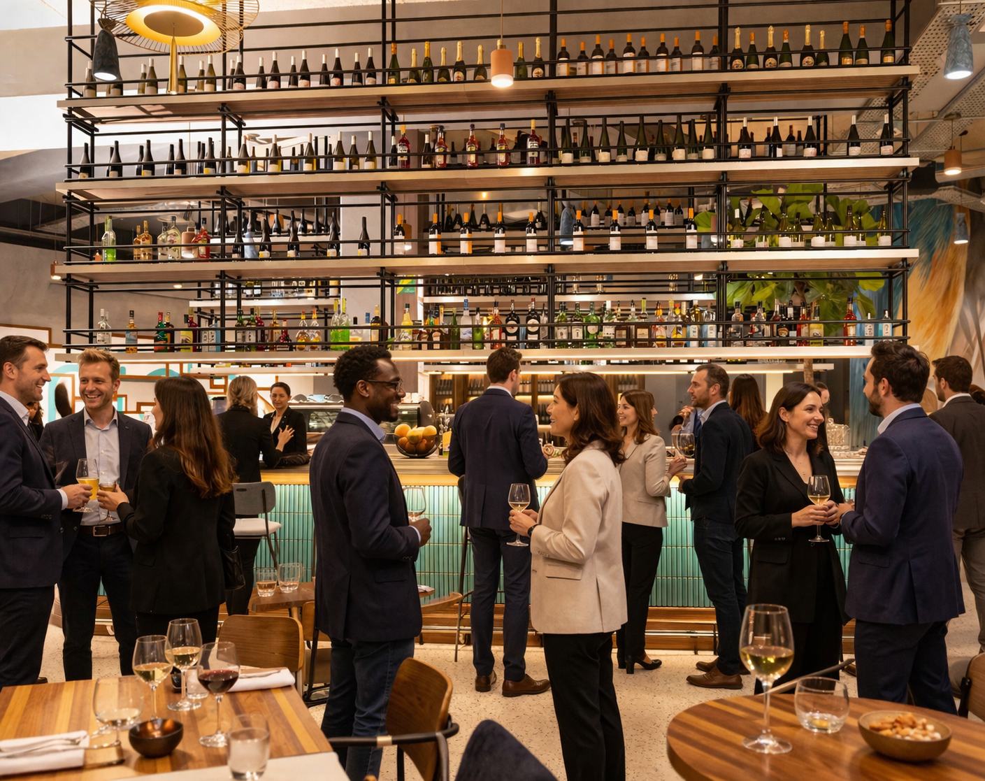 Ambiance de networking lors d’un événement partenaire