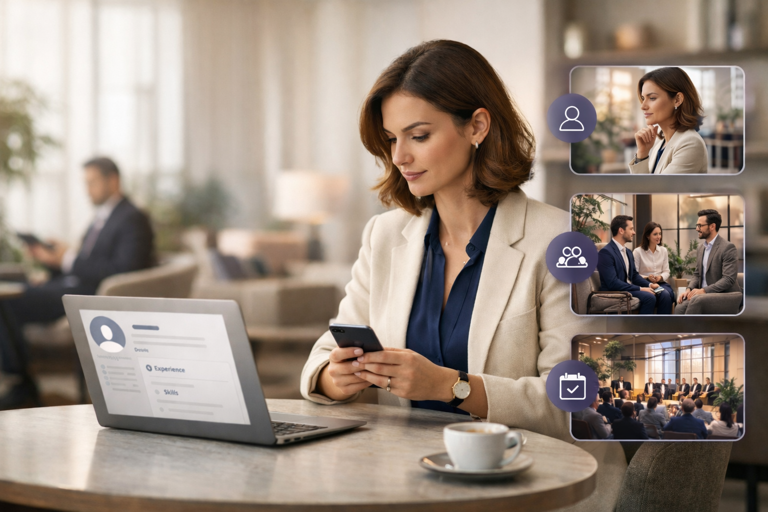 Femme professionnelle dans un espace collaboratif